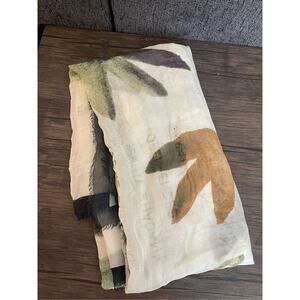 Rachel Comey Multicolor Leaf Print Scarf